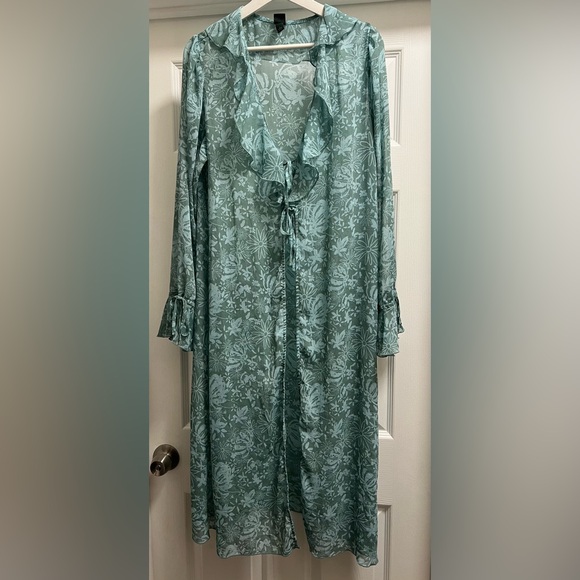 wild fable Dresses & Skirts - Wild Fable Turquoise Floral Dress